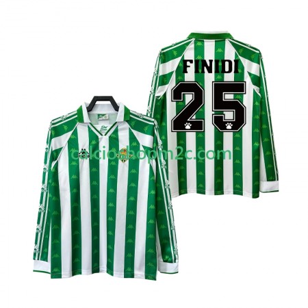 Real Betis FINIDI 25 Retro Maglia Prima 1996 1997 Manica Lunga